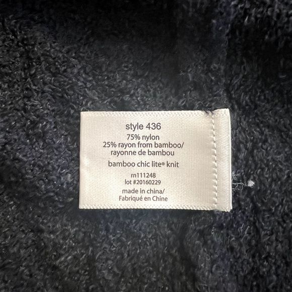 Barefoot Dreams Womens Size S/M Black Open Front Cardigan Soft Comfy Long Sleeve - Picture 4 of 7